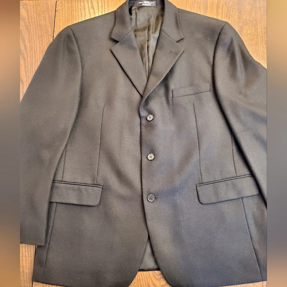 Gianfranco Ruffini Black‎ Lambswool Cashmere Blazer Men’s 44 Regular - Macedonia